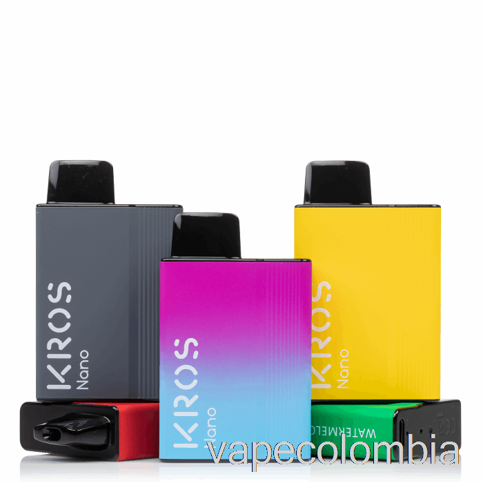 Vape Kit Completo Kros Nano 5000 Caramelo De Sandía Desechable